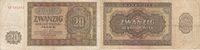 Deutschland, DDR 20 Deutsche Mark Ro.344c KN 6 stellig 2 Buchstaben davor, Ersatznote -