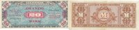 Deutschland, Alliierte Besatzung, 20 Mark Ro.204a US-Druck KN 9 stellig mit Geheimzeichen F, -