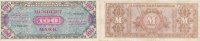 Deutschland, Alliierte Besatzung, 100 Mark Ro.206d UdSSR-Druck KN 8 stellig -