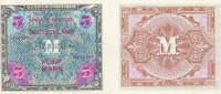 Deutschland, Alliierte Besatzung, 5 Mark Ro.202d UdSSR Druck KN 8stellig, -