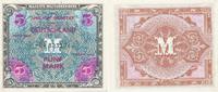 Deutschland, Alliierte Besatzung, 5 Mark Ro.202d UdSSR Druck KN 8stellig, -