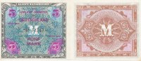 Deutschland, Alliierte Besatzung, 5 Mark Ro.202d UdSSR Druck KN 8stellig, -