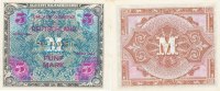 Deutschland, Alliierte Besatzung, 5 Mark Ro.202d UdSSR Druck KN 8stellig, -