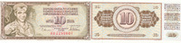 Jugoslawien 10 Dinara 1978 Kassenfrisch I 1,99 EUR prix TTC + 7,00 EUR frais d'envoi