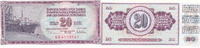 Jugoslawien 20 Dinara 1978 Kassenfrisch I 1,99 EUR prix TTC + 7,00 EUR frais d'envoi