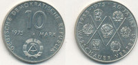 Deutschland,DDR, 10 Mark J.1557, 20 Jahre Warschauer Vertrag, -