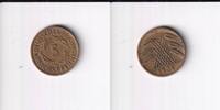 Deutsches Reich, Drittes Reich, 5 Reichspfennig 1936 F ss., Messing, 2,99 EUR prix TTC + 7,00 EUR frais d'envoi