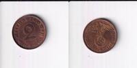 Deutsches Reich, Drittes Reich, 2 Reichspfennig 1937 D vz.+, Kupfer 3,99 EUR prix TTC + 7,00 EUR frais d'envoi