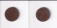 Deutsches Reich, Drittes Reich, 2 Reichspfennig 1939 F vz, Kupfer 3,99 EUR prix TTC + 7,00 EUR frais d'envoi