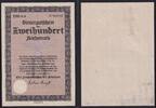 Deutsches Reich, Drittes Reich, 200 Reichsmark Steuergutschein -