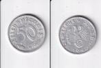Deutsches Reich, Drittes Reich, 50 Reichspfennig 1943 D TTB Alu,