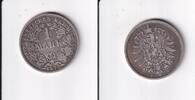 1 Mark 1877 A Deutsches Reich, Kaiserreich, kleiner Adler, ss+, Silber,