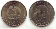 Deutschland, DDR 20 Mark Ernst Thälmann -