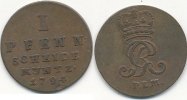 Altdeutschland 1 Pfennig Braunschweig Lüneburg -