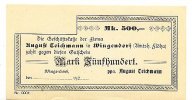 Sachsen 500 Mark Wingendorf, August Teichmann -