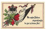 Deutsches Reich, I.Weltkrieg Patriotische Karte, Prägekarte -