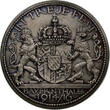Versilberte Bronzemedaille 1916 Bayern Thaler - Ludwig III. , hohle Bronzemedaille mit Inhalt SUP