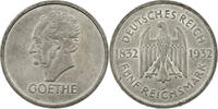 Weimar Goethe, mit Paproth Gutachten 5 Reichsmark 1932 D vz-st