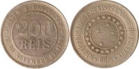 Brasilien 200 Reis Brasilien, 200 Reis, 1889, ss+ -