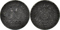 10 Pfennig 1918 D Kaiserreich Mit Franquinet Gutachten, sehr selten vz+