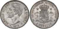 Spanien 5 Pesetas 1876 DE-M Alfonso XII. fast vz 90,00 EUR  + 9,90 EUR frais d'envoi