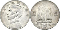 China 1 Dollar / Junk-Dollar 1934 Sun Yat Sen - Dschunke vz 170,00 EUR  + 9,90 EUR frais d'envoi