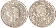 Brasilien 1000 Reis Brasilien, 1000 Reis, 1913, Freiheitskopf nach rechts, ungeteilte Umschrift -
