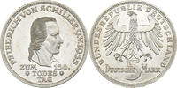 BRD 5 DM 1955 Friedrich von Schiller vz-st 220,00 EUR  + 9,90 EUR frais d'envoi