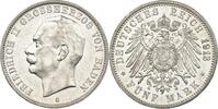 Baden 5 Mark 1913 Friedrich II. SPL, min. Rdf.