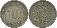 Kaiserreich 10 Pfennig 1875 H SUP