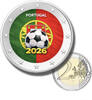 Portugal 2 Euro 2026 2 euro coloured coin portugal football 2026  10,00 EUR  + 14,00 EUR frais d'envoi