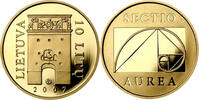 Lithuania 10 litu Dawn Gate (Golden section) -