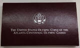 USA 1 Dollar 1995 D Olympische Sommerspiele, Atlanta, 1996, Sprint, Denver FDC (ST) in OVP
