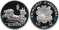 Andorra 10 Diners Europa, Coat of Arms, Virtus Unita Fortior, Pessac -