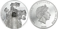 Cook Islands 5 Dollar Meteoriteneinschlag, Elizabeth II, Viñales, Meteorite, 1 oz, Silver, 999 -