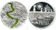 Palau 20 Dollar Tiffany Art Metropolis, Rom, Kolosseum, Fluss, 3 oz, Feinsilber -