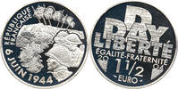 Frankreich 1 1/2 Euro 60. Jubiläum Invasion der Normandie, Monnaie de Paris -
