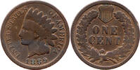 USA 1 Cent 1889 Indian Head, Liberty, United States Mint of Philadelphia TTB (SS) schöne Patina
