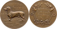 Deutschland Bronzememedaille Deutscher Teckelclub, Berlin Hauptsitz, Ehrenpreis, Sonderausstellung -