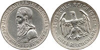 Deutschland 3 Reichsmark 450. Jubiläum, Tübinger Universität, Weimarer Republik, Stuttgart -