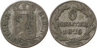 Herzogtum Nassau 6 Kreuzer Herzogtum Nassau, Wilhelm I, Prägestätte Wiesbaden -