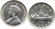 Kanada 1 Dollar George V., 1910 - 1936, 25. Jahrestag, Herrschaft, Ottawa, 18.66g fein -