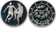 Griechenland 10 Euro 2004 Dritte Republik, Olympische Sommerspiele, Fu&szlig;b... 100,00 EUR  + 7,99 EUR frais d'envoi
