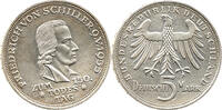 Deutschland 5 Mark Friedrich von Schiller, 150. Todestag, Alfons Feuerle, Stuttgart -