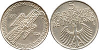 Deutschland / BRD 5 Mark Germanisches Museum, Karl Roth, München, EINIGKEIT, RECHT, FREIHEIT -