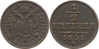 Kaisertum &Ouml;sterreich / Haus Habsburg 1/2 Kreuzer 1851 B Franz Joseph I.,... 15,00 EUR  + 7,99 EUR frais d'envoi