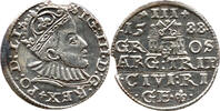 Polen 3 Groschen / Trojak 1588 Sigismund III., Riga vorz&uuml;glich (VZ) 200,00 EUR  + 7,99 EUR frais d'envoi