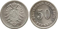 Deutsches Kaiserreich 50 Pfennig 1876 C Wilhelm I., 1871 - 1888, Typ 1, ... 30,00 EUR  + 7,99 EUR frais d'envoi