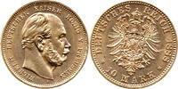 Deutsches Kaiserreich / Preussen 10 Mark 1888 A Wilhelm I., 1861 - 1888,... 1300,00 EUR  + 12,90 EUR frais d'envoi