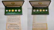 Äthiopien 91 Santeem KMS Coin of the Realm, Proof set, Franklin Mint, -